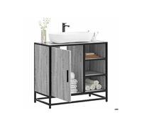 Armoire de lavabo de salle de bain sonoma gris 65x33x60 cm, meuble de lavabo de salle de bain, meuble de salle de 849287
