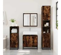 Armoire de lavabo de salle de bain sonoma gris 65x33x60 cm vidaXL