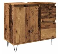 vidaXL Armoire de lavabo de salle de bain vieux bois 65x33x60 cm
