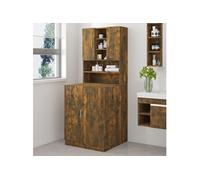 Armoire de machine à laver Chêne fumé Bois d'ingénierie