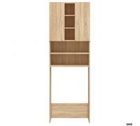 Armoire de machine à laver - SWEETY - Meuble lave-linge - Chêne sonoma 64x25,5x190 cm c54