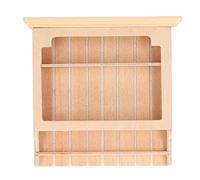 Armoire de Maison de poupée en Bois, modèle Miniature, Beau Design, idéal pour la décoration du Salon de la Maison de poupée, 1:12, poupées ou Maisons de poupées GB (Couleur du Bois)