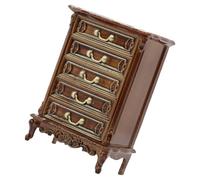Armoire de maison de poupée miniature avec tiroirs fonctionnels, meubles modèle de meubles pour agir et afficher des scènes artisanales