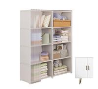 Armoire De Placard pour Petite Pièce - Organiseur De Porte-vêtements Anti-poussière | Étagère De Rangement Portable avec Housse en Tissu Non Tissé pour Chambre À Coucher, Dortoir, Appartement, Maison