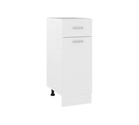 vidaXL Armoire de plancher à tiroir Blanc 30x46x81,5 cm Aggloméré
