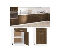 Vidaxl Armoire De Plancher À Tiroir ""Lyon"" Chêne Marron 50x46x81,5 Cm Multicolore