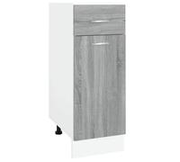 Armoire de plancher à tiroir, Meuble bas cuisine, Armoire rangement Sonoma gris 30x46x81,5cm 1480204 FrenchDays