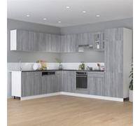 Armoire de plancher à tiroir Sonoma gris 60x46x81,5 cm Sonoma gris G