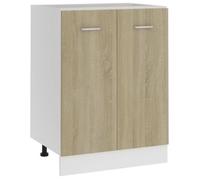 Armoire de plancher - BELLE - meuble bas cuisine - Chêne sonoma - 60x46x81,5cm - Bois d’ingénierie DECO619040