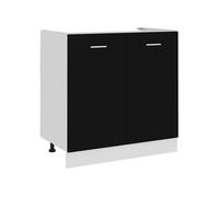 vidaXL Armoire de Plancher d'Évier, Armoire de Rangement avec Étagère, Meuble de Cuisine Salle à Manger Maison Intérieur, 801197