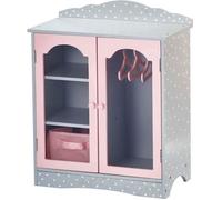 Armoire Dressing avec placards de Rangement pour poupée ou Poupon Jouet Olivias Little World TD-0210AG