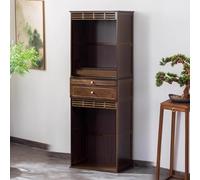 Armoire De Prière Bouddhiste, avec Table De Culte Coulissante Et Rangement, Table D'offrandes sur Piédestal for L'encens Et La Prière, Étagère for Autel.(B,19.7in/50cm)