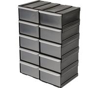 Armoire de rangement, 10 plateaux, 225x155x100mm