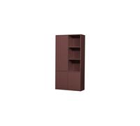 Armoire de rangement 200x100 cm en pin rouge bordeaux MEREL