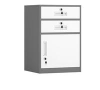 Armoire de rangement à 2 tiroirs avec verrou pour imprimante - Dimensions : 43,2 cm - Parfait pour le bureau et la maison