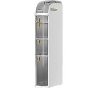 Armoire de rangement à 4 niveaux pour papier toilette avec tiroirs sur pied - Meuble de rangement étroit et fin pour salle de bain - Armoire de rangement verticale avec tiroir transparent