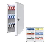 Armoire de rangement à clés avec serrure numérique et support mural et étiquettes, boîte de sécurité en métal pour bureau, entrepôt et entreprise