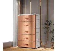 Armoire De Rangement À Tiroir Épaissie, Table De Chevet De Chambre Avec Poulie Mobile Inférieure, Armoire De Rangement Avec Poignée De Tiroir Élargie, Adaptée Au Salon, Balcon ( Color : Orange , Size