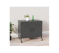 Armoire de rangement Anthracite 60x35x56 cm Acier