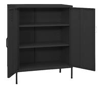 Armoire de rangement anthracite 80 x 35 x 101,5 cm en acier pour cuisine, chambre à coucher, débarras, bureau