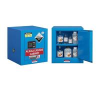 Armoire de Rangement Anti-Explosion Bleue 2/4 Gallons | pour Acides et Corrosifs | Rangement Sécurisé Laboratoire & Usine(2gal)