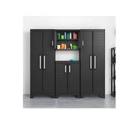 Keter Armoire De Rangement Basse Detroit Noir Noir
