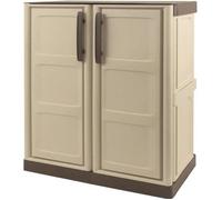 SOGENEX Armoire de rangement basse en résine 1 tablette