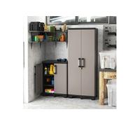 Keter Armoire de rangement basse Pro – Noir et gris