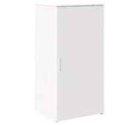 vidaXL Armoire de rangement blanche - 50x45x103,5 cm - Bois d'ingénierie - Anti-bascule