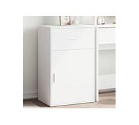 vidaXL Armoire de Rangement Blanc 56,5x39x90 cm Bois d'ingénierie, Buffet, Armoire de Rangement de Cuisine, Armoire de Rangement de Salon