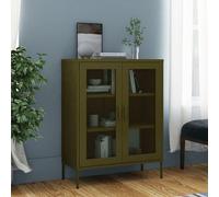 Armoire de Rangement Blanc 80x35x101,5 cm Acier Placard Meuble Salon vidaXL