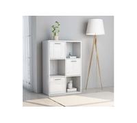 vidaXL Armoire de stockage blanc brillant 60x29,5x90 cm Bois composite