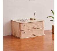 Armoire De Rangement Bureau - Boite Rangement Bureau, Classeur Plat En Bois Massif, Coffret De Rangements De Bureaus Avec Tiroirs Verrouillables, Classeur Plat À Tiroirs, 1/2/3/4 Étages(C,2 layer)