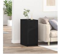 Armoire de rangement - Chêne noir - 33x50x75 cm - 2 étagères - Design contemporain