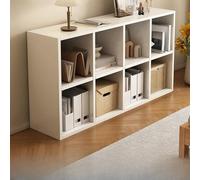 Armoire de rangement cube ouverte, bibliothèque polyvalente avec cloison arrière, organiseur peu encombrant pour bureau, salon et maison