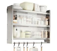 Armoire de Rangement Cuisine en Acier Inoxydable Meuble Haut de Cuisine à 2 ou 3 Niveaux Vestiaire Metallique pour Cuisines, Salle de Bain, Garage, Bars, École, Bureau(100 * 25 * 71cm)