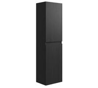 Armoire de rangement de Angela Hauteur 150 cm Noir bois - Meuble de rangement haut placard armoire colonne