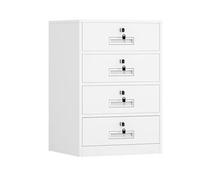 Armoire de rangement de bureau avec deux tiroirs verrouillables, support d'imprimante de 43,2 cm et porte-documents nizer Floor pour fournitures de bureau et gestion de fichiers