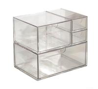 Armoire de rangement de bureau avec tiroirs en acrylique transparent offrant de l'espace pour organiser les articles de bureau, de salle de t de maison (G)