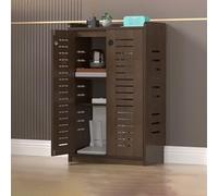 Armoire de rangement de câbles avec porte ventilée pour rangement de routeur dans les espaces de vie