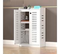 Armoire de rangement de câbles avec porte ventilée pour rangement de routeur dans les espaces de vie