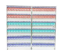 Armoire de rangement de clés en métal mural, boîte clé en alliage en aluminium avec clés de colore, porte-clés verrouillables, système de gestion des clés pour l'immobilier, usines, écoles (96)