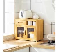 Armoire de rangement de cuisine - Buffet multifonction pour comptoir, organisateur multicouche pour plats et épices, idéal pour l'organisation de la table de cuisine