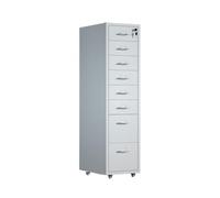 Armoire de rangement de données en métal avec serrure 8 couches multifonctionnelle de bureau de grande capacité, système de classement de documents de bureau nizer avec tiroir.