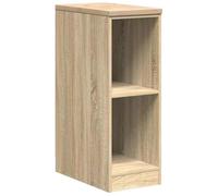 Armoire de rangement de garage en chêne Sonoma avec plan de travail en pin massif 30 x 51 x 85 cm, charge maximale de 60 kg, 2 étagères de rangement, idéale pour atelier, entrepôt, bureau