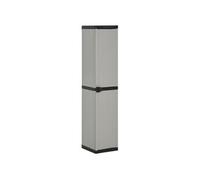 Armoire de rangement - vidaXL - 340985 - Gris/noir - 3 étagères - 34x40x168cm