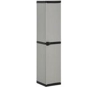 Armoire de rangement - vidaXL - 340985 - Gris/noir - 3 étagères - 34x40x168cm