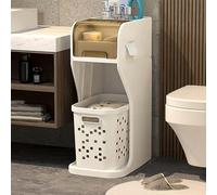 Armoire de rangement de salle de bain fine de 27,9 cm, porte-papier toilette 2/3/4 niveaux avec tiroirs, armoire de rangement étroite pour chambre à coucher, salle de bain, bureau, buanderie