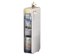 Armoire de Rangement de Salle de Bain Haute et Mince avec tiroirs Transparents et roulettes Unité de Rangement Verticale pour évier de Bain étroit Organisateur de Papier Toilette en plastiqu