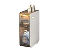 Armoire de rangement de salle de bain mince moderne avec 4 tiroirs et étagères d'angle Organisateur de papier toilette Sauveillance et rangement latéral pour ensembles de meubles de salle de bain